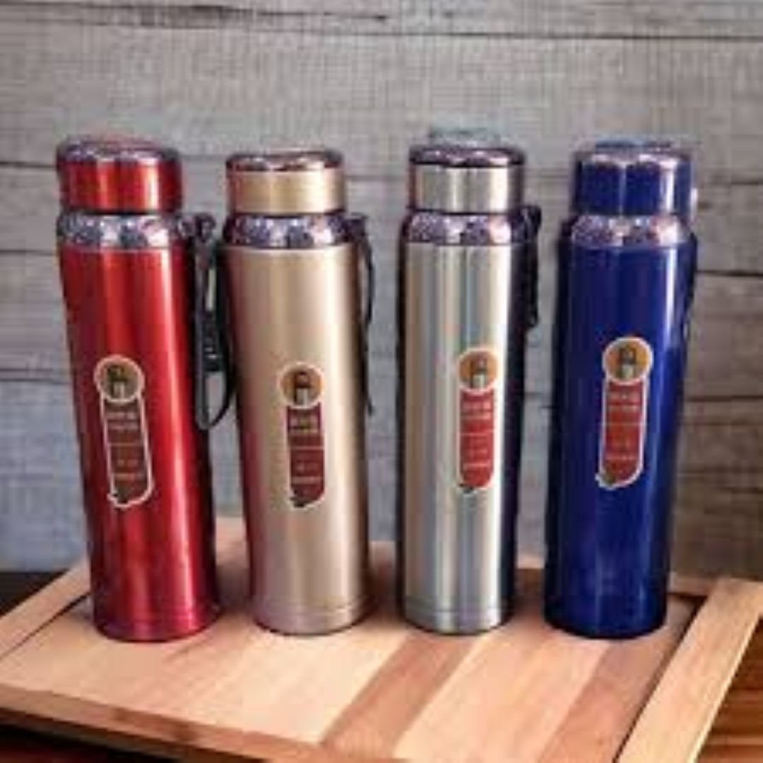 METAL VACUUM INSULATED FLASK 1.0L RED 16QH